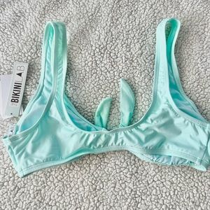 NWT Large -  light blue bikini top